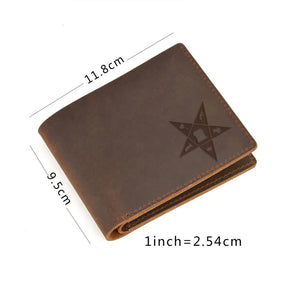 OES Wallet - Genuine Leather Bifold - Bricks Masons