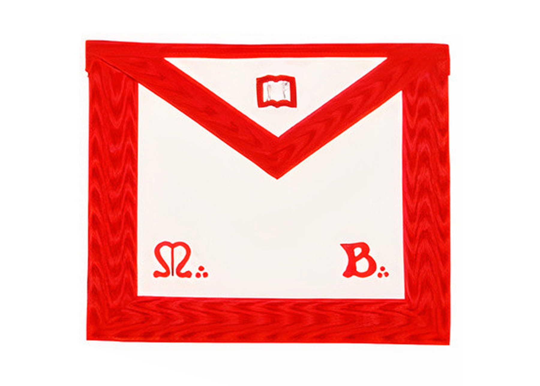 Orator Scottish Rite Apron - Red Moire - Bricks Masons