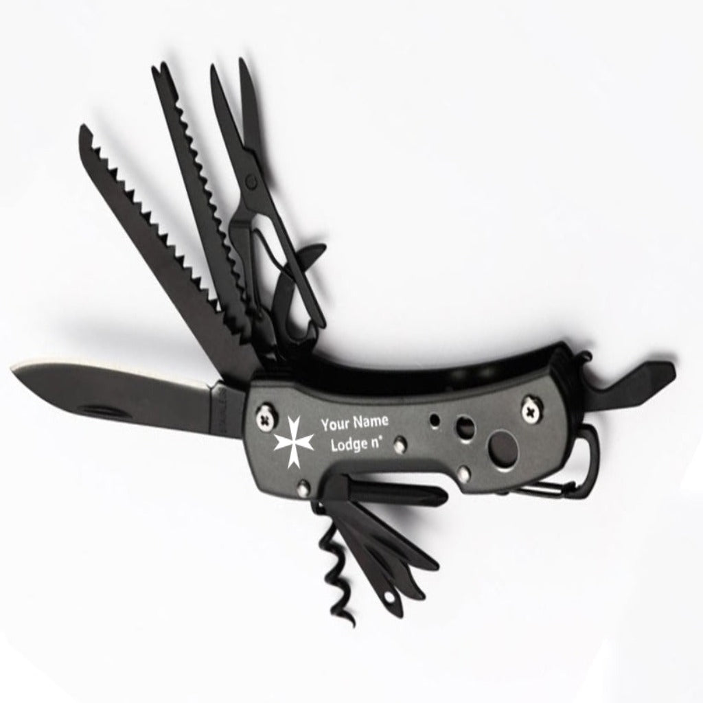 Order Of Malta Commandery Pocket Knife - Multifunctional - Bricks Masons