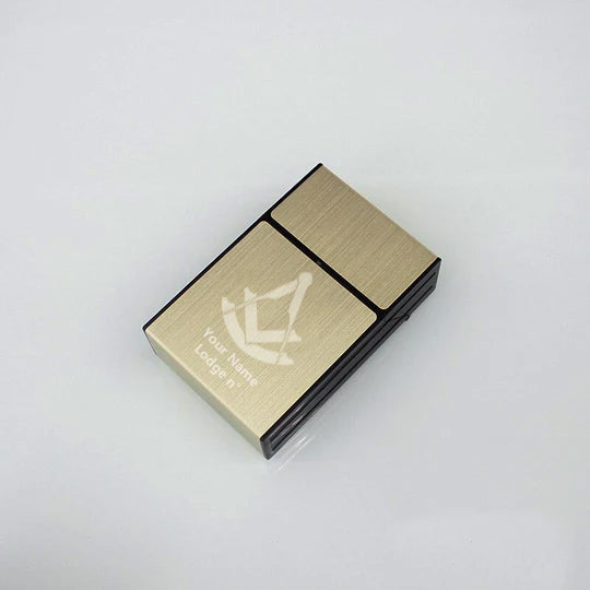 Past Master Blue Lodge Cigarette Case - Various Colors - Bricks Masons