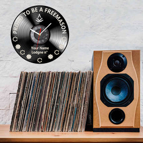 Past Master Blue Lodge Clock - Vinyl Record - Bricks Masons