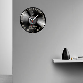 Past Master Blue Lodge Clock - Vinyl Record - Bricks Masons