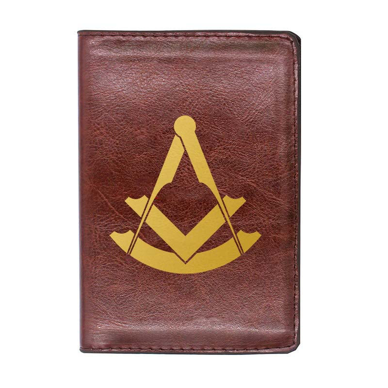 Past Master Blue Lodge Wallet - Black & Brown - Bricks Masons