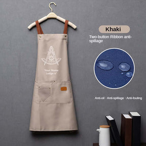 Past Master Blue Lodge California Regulation Work Apron - Various Colors - Bricks Masons