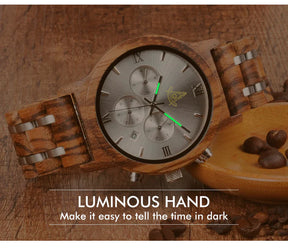 Past Master Blue Lodge California Regulation Wristwatch - Various Wood Colors - Bricks Masons