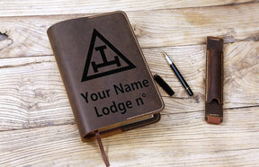 Royal Arch Chapter Book Cover - Leather - Bricks Masons