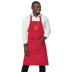Shriners Kitchen Apron - Various Organic Cotton Colors - Bricks Masons