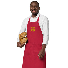 Shriners Kitchen Apron - Various Organic Cotton Colors - Bricks Masons