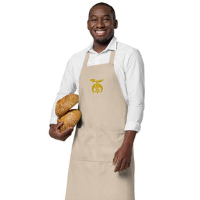 Shriners Kitchen Apron - Various Organic Cotton Colors - Bricks Masons