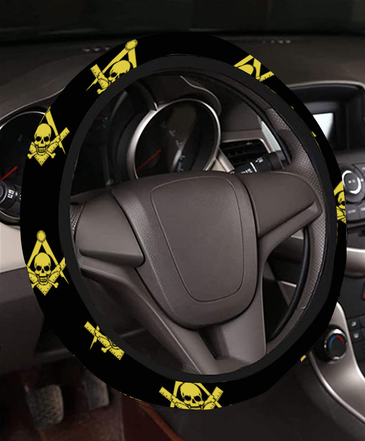 Widows Sons Steering Wheel Cover - White & Gold - Bricks Masons